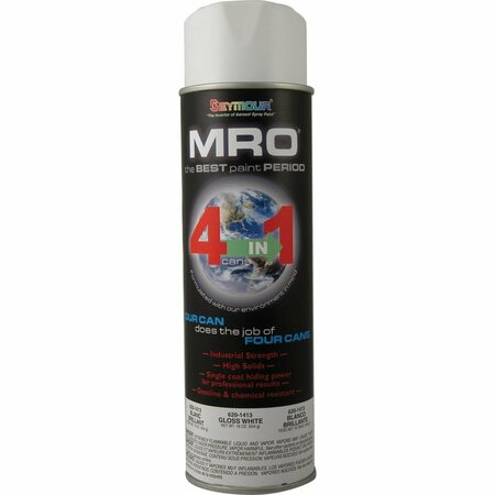 Vortex 20 oz MRO High Solids Spray Paint Gloss White VO3734773